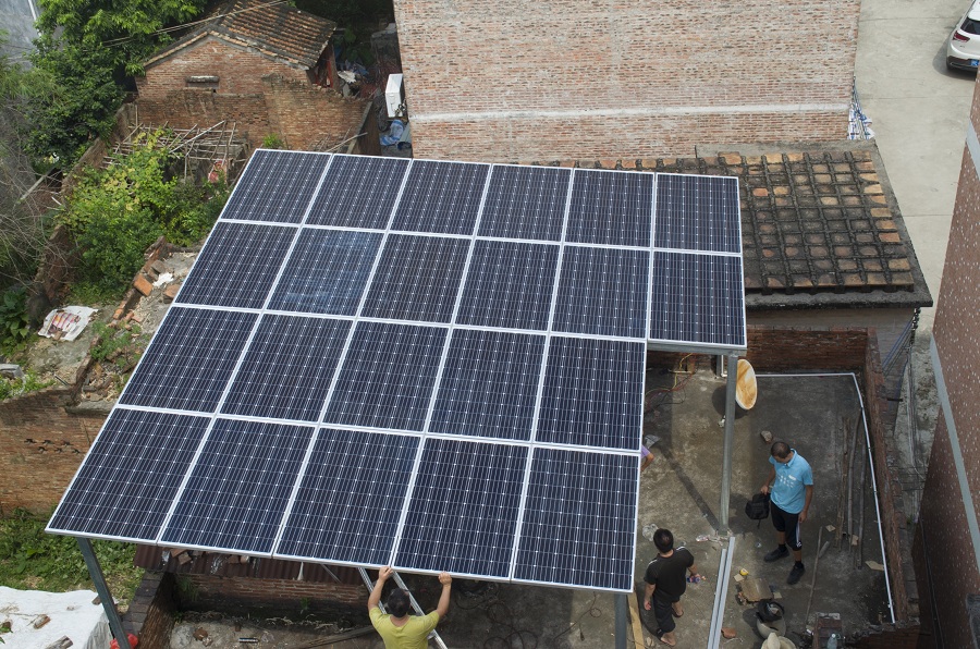 廣州佛山高明區(qū)6KW并網(wǎng)太陽(yáng)能光伏供電系統(tǒng)